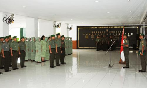 20 Pamen Kodam I/BB Naik Pangkat